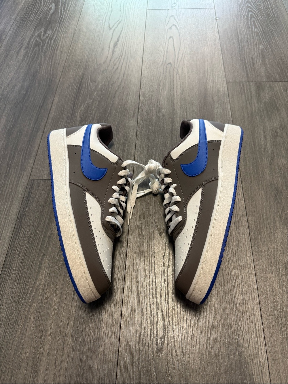Nike Court Vision Low Hyper Royal Sail Lace Up Sneakers IM0459-102 Men's